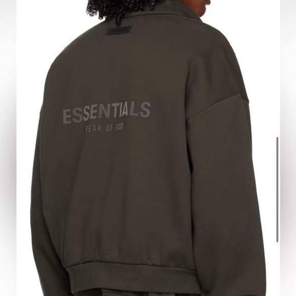 Dark Green Fear of God Zip-Up Jacket - Picture 2 of 6